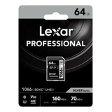 Cartão Sd Lexar Professional 64gb 160 Mb s Sdxc Uhs i