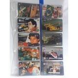 Cartao Telefone Ayrton Senna E Bandeiras