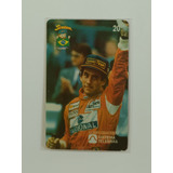 Cartão Telefônico Ayrton Senna 3 9 Pasta 38 