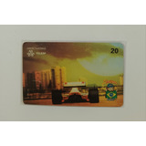Cartão Telefônico Ayrton Senna 8 9 Pasta 38