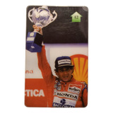 Cartão Telefônico Ayrton Senna Lote 7 Pasta 38 