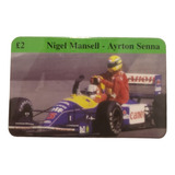 Cartão Telefônico Ayrton Senna Lote 8 Pasta 38 