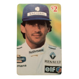 Cartão Telefônico Ayrton Senna Lote 9 Pasta 38 