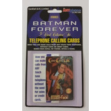 Cartão Telefônico Batman No Folder Duas Faces 