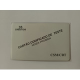 Cartão Telefônico Cartão De Teste Vazio 2 De 4 Pasta 38 