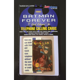 Cartão Telefônico Do Batman Robin Cartão No Folder Lindo 