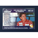 Cartão Telefônico F 1 Airton Senna 2 De 5 Confiança 