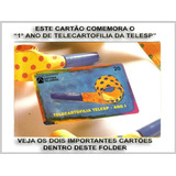Cartão Telefônico Folder Telecartofilia Telesp