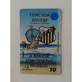 Cartão Telefônico Futebol Santos Pasta 37 Cheio Tr 5 000