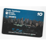 Cartão Telefônico Londrina A Noite Sercomtel