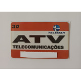 Cartão Telefônico Mídia Atv Pasta 37 Tiragem 5 000 