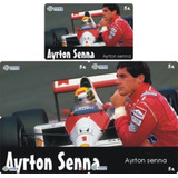 Cartao Telefonico Puzzle 03 Ayrton Senna 5 Cards Importados