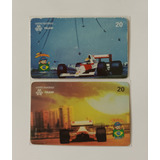 Cartão Telefônico Série Ayrton Senna 2 Ct No Estado Pa38