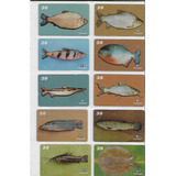 Cartão Telefonico serie Completa Peixes Do