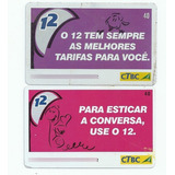 Cartão Telefônico Série Telefone Público Ctbc Bo31