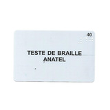 Cartao Telefonico Teste De Braille Anatel