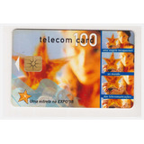 Cartão Telefônico Usado De Portugal Com Chip Expo 98 100