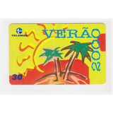 Cartão Telefônico Verão 2000 Telemar Tiragem 50000