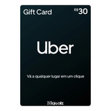 Cartão Uber Gift Card R 30
