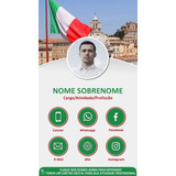 Cartão Visita Digital Interativo Aulas Idiomas Italiano 2