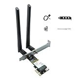 Cartão WiFi 6E AX210 PCI E Bluetooth 5 3 Adaptador Para PC Adaptador Sem Fio Tri Band AX210