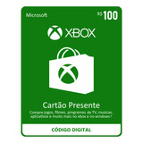 Cartão Xbox Live Store Br Gift Card 100 Reais Envio Na Hora