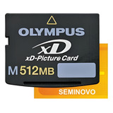 Cartão Xd Picture Card 512mb Câmeras Olympus Fujifilm
