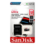 Cartãomemória Sandisk Ultra 128gb 100mb s
