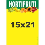 Cartaz Feira Hortifruti Mercado A5 15x21cm C 100 Unidades