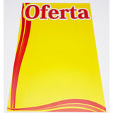 Cartaz Oferta Promoção 47x 65 Amarelo P Supermercado 50 Und