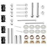CartClan Kit De Reparo De Pino E Fuso Colar E Bucha Do Braço Inferior Dianteiro Com Parafuso E Porca Para Yamaha G E G22 G29 OEM 91490 25020 00 91402 25020 00 2NL 23448 00 00 90387 1201666