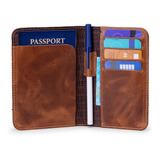 Carteira Capa Para Passaporte 100 Couro Legítimo Original