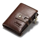 Carteira Couro Legitimo Jeep Masculina Classica