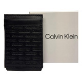 Carteira Masculina Calvin Klein Clip Porta Cartão Couro Imp