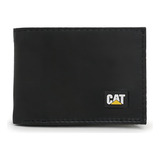 Carteira Masculina Caterpiller Em Couro Pronta Cor Preto
