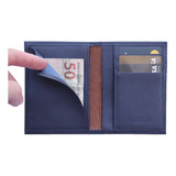 Carteira Masculina Slim Porta Cartões Cnh Cédulas Rg