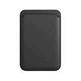 Carteira Porta Cartão Magnética Couro Premium Luxo Celular Para IPhone -Preto-