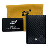 Carteira Porta Cartão Mont Blanc Texturizado