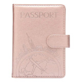 Carteira Porta Passaporte Documentos Cartão Viagem Rfid Rosa