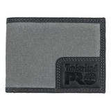Carteira Timberland Pro Mens Canvas Couro Rfid Com Janela