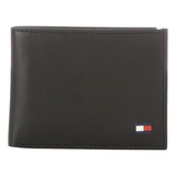 Carteira Tommy Hilfiger 31tl22x046 Black De Couro 10cm X 12cm X 10cm