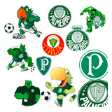 Cartela 18 Adesivos Palmeiras Moto Capacete Futebol Stickers