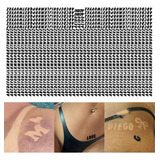 Cartela Adesivo 1300 Letras Tatuagem Bronzeamento Natural