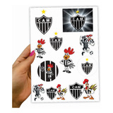 Cartela Adesivo Decorativo Parede Atlético Mineiro Futebol