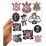 Cartela Adesivo Decorativo Parede Corinthians Futebol Fiel