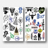 Cartela Adesivo Stickers Country Garrafa De Tereré Mate 2