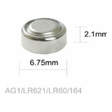Cartela Bateria Relógio Ag1 Sr621 Lr620 Lr621 Lr60 364 X10un