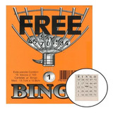 Cartela Bingo 3 Blocos 100 Folhas Total 300 Fls 11x10cm