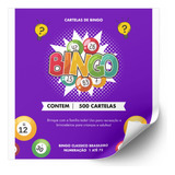 Cartela Bingo 5 Blocos Coloridas Total 500 Fls 10x11cm