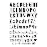 Cartela Carimbo Silicone Letras E Numeros 2 Cm